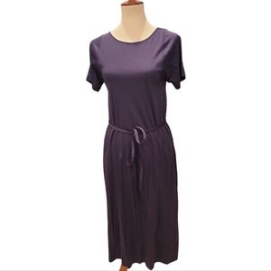 Caara Navy Blue 100% Cotton Dress AZ Medium Nieman Marcus NWT